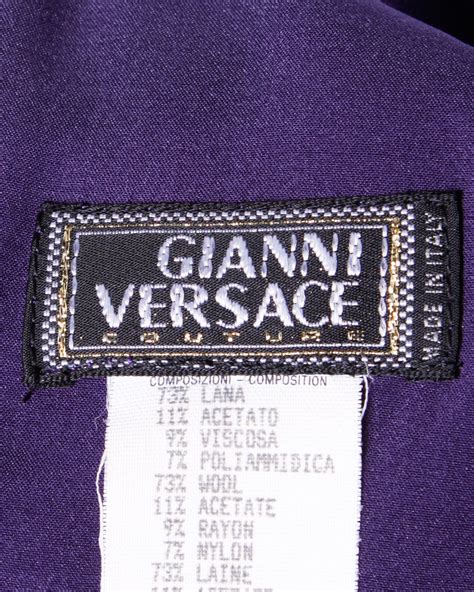 1990s versace dress|vintage gianni Versace label.